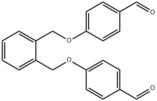 Benzaldehyde, 4,4'-[1,2-phenylenebis(methyleneoxy)]bis- Structure