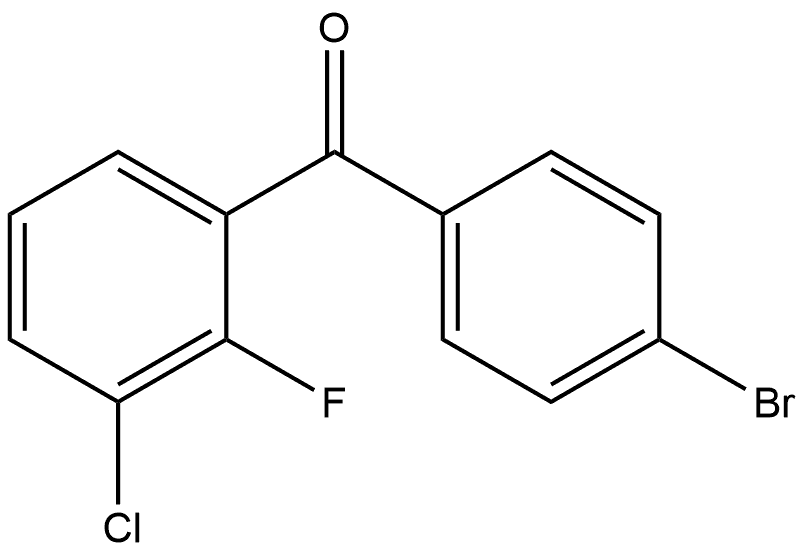 Methanone, (4-bromophenyl)(3-chloro-2-fluorophenyl)- Structure