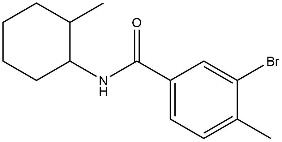 3-Bromo-4-methyl-N-(2-methylcyclohexyl)benzamide Structure