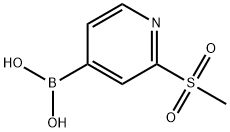 Boronic acid, B-[2-(methylsulfonyl)-4-pyridinyl]- Structure