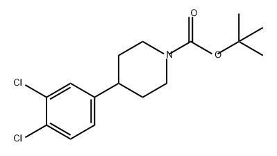 1-Piperidinecarboxylic acid, 4-(3,4-dichlorophenyl)-, 1,1-dimethylethyl ester Structure