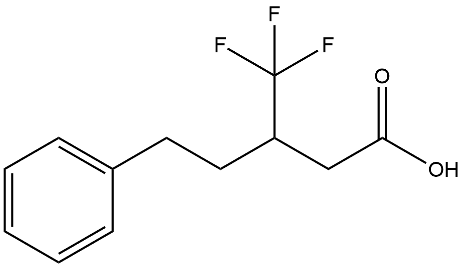 5-phenyl-3-(trifluoromethyl)pentanoic acid Structure