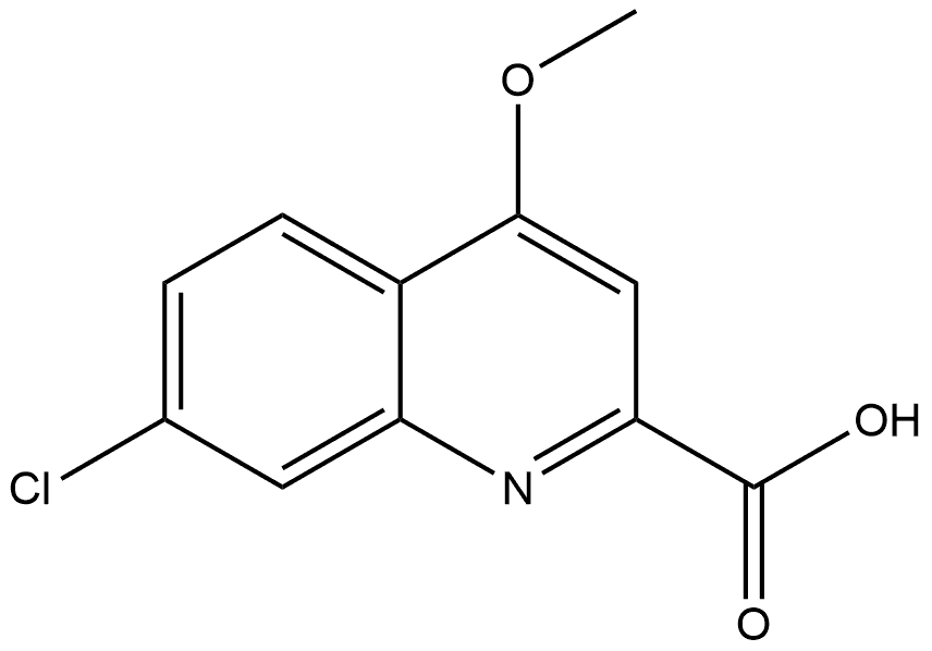 7-Chloro-4-methoxy-2-quinolinecarboxylic acid Structure