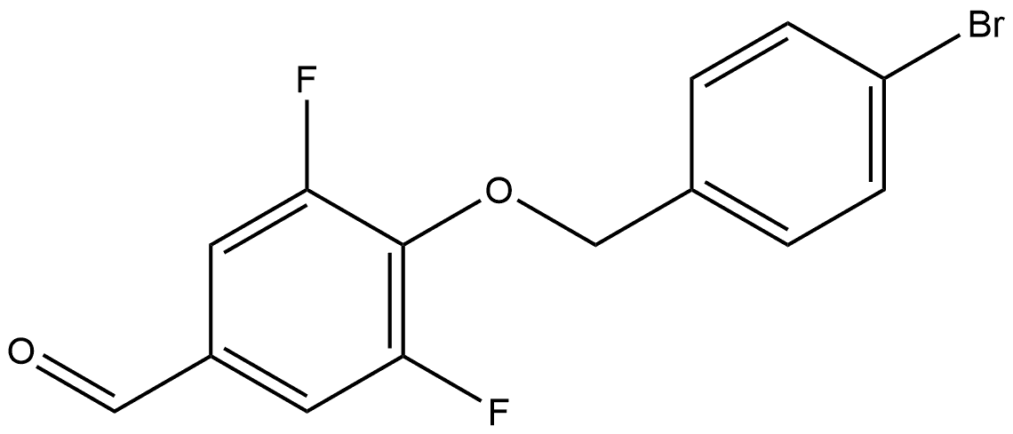 4-[(4-Bromophenyl)methoxy]-3,5-difluorobenzaldehyde Structure