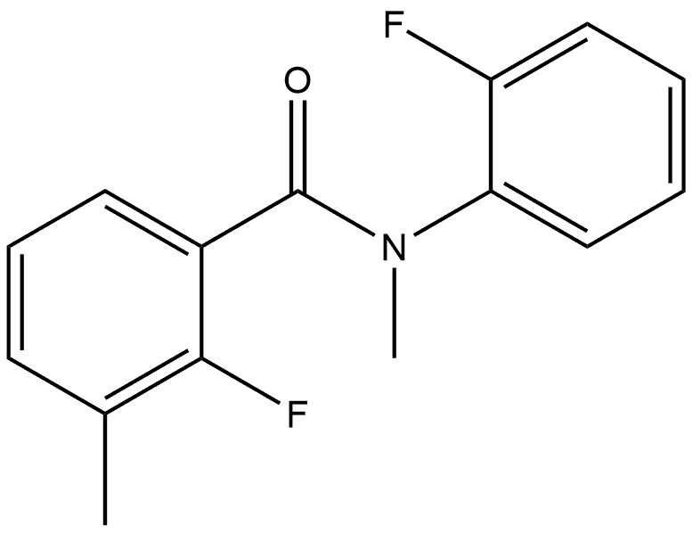 2-Fluoro-N-(2-fluorophenyl)-N,3-dimethylbenzamide Structure