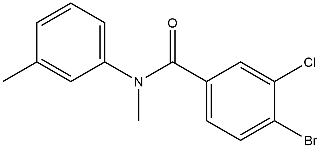 4-Bromo-3-chloro-N-methyl-N-(3-methylphenyl)benzamide Structure