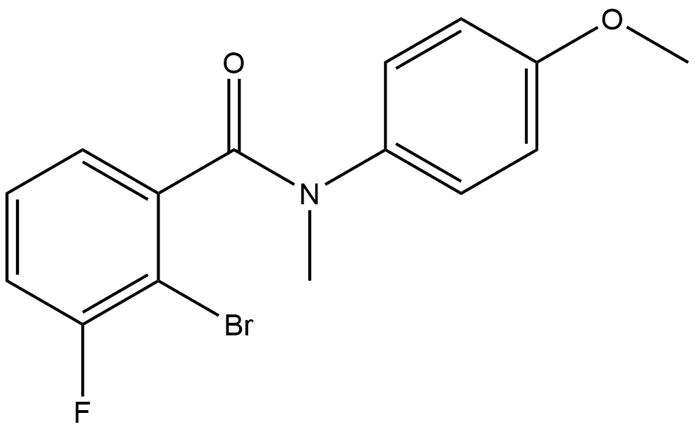 2-Bromo-3-fluoro-N-(4-methoxyphenyl)-N-methylbenzamide Structure