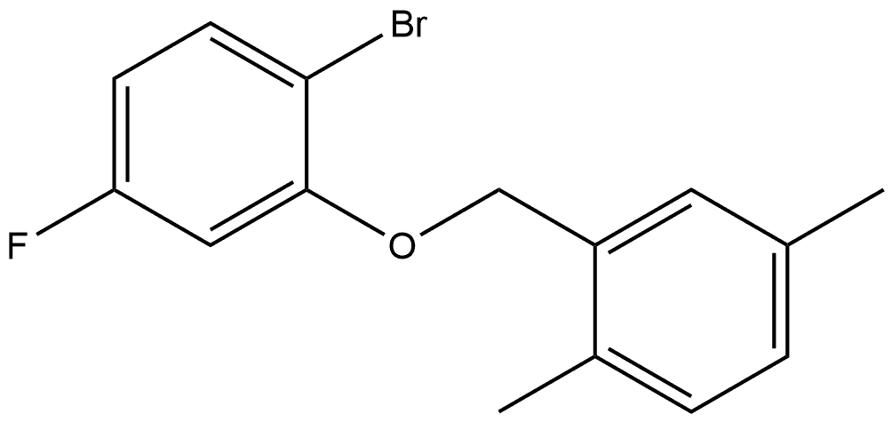 Benzene, 1-bromo-2-[(2,5-dimethylphenyl)methoxy]-4-fluoro- Structure