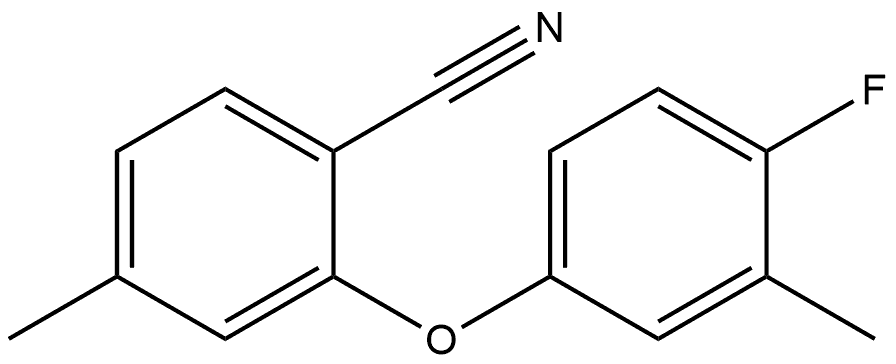 2-(4-Fluoro-3-methylphenoxy)-4-methylbenzonitrile Structure