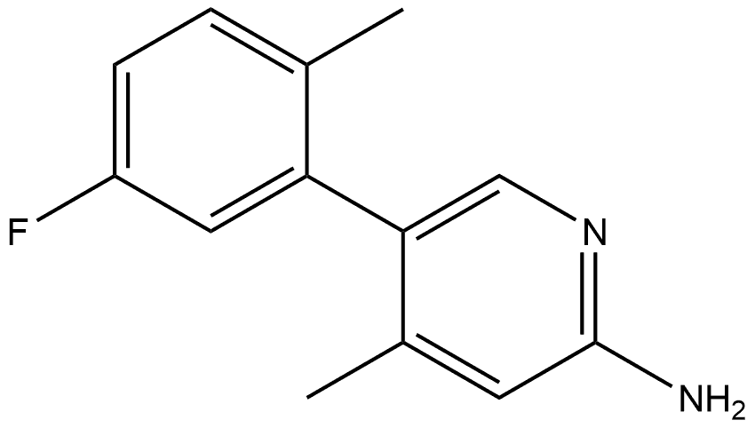 5-(5-Fluoro-2-methylphenyl)-4-methyl-2-pyridinamine Structure