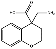 4-(Aminomethyl)chroman-4-carboxylic acid 구조식 이미지