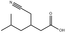 Hexanoic acid, 3-(cyanomethyl)-5-methyl- Structure