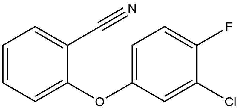 2-(3-Chloro-4-fluorophenoxy)benzonitrile Structure