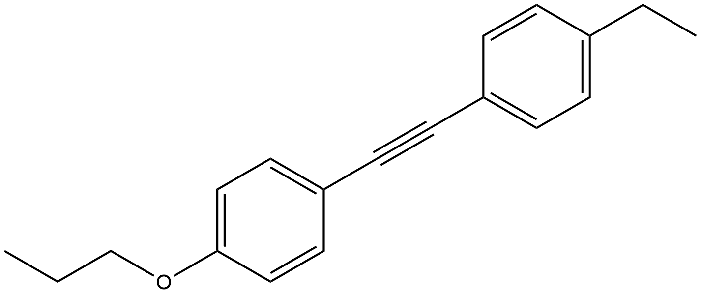 Benzene, 1-[(4-ethylphenyl)ethynyl]-4-propoxy- Structure