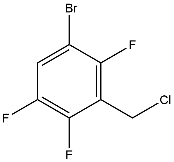 1-Bromo-3-(chloromethyl)-2,4,5-trifluorobenzene 구조식 이미지