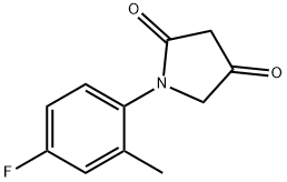 1-(4-fluoro-2-methylphenyl)pyrrolidine-2,4-dione 구조식 이미지