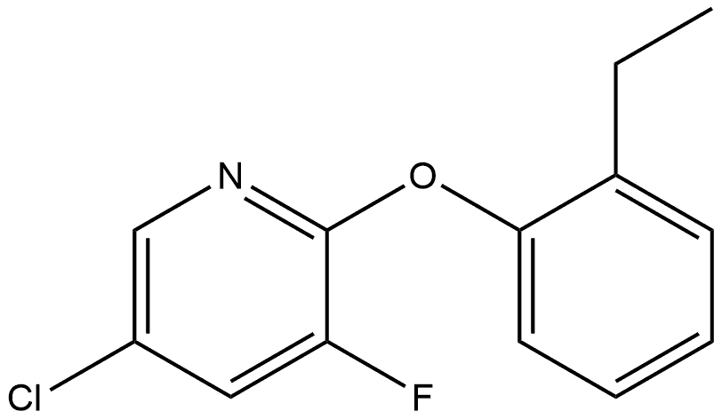 5-Chloro-2-(2-ethylphenoxy)-3-fluoropyridine Structure