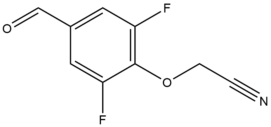 2-(2,6-Difluoro-4-formylphenoxy)acetonitrile Structure