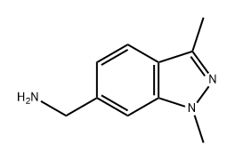 1H-Indazole-6-methanamine, 1,3-dimethyl- Structure