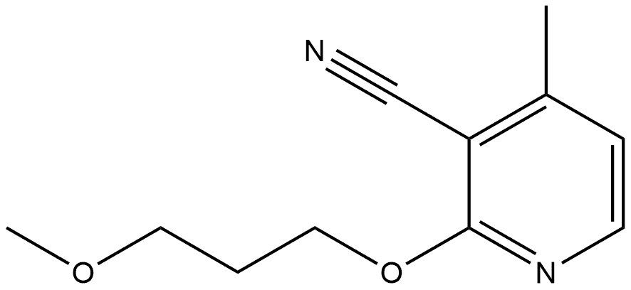 2-(3-Methoxypropoxy)-4-methyl-3-pyridinecarbonitrile Structure