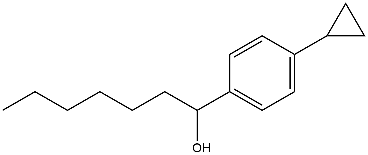 4-Cyclopropyl-α-hexylbenzenemethanol Structure