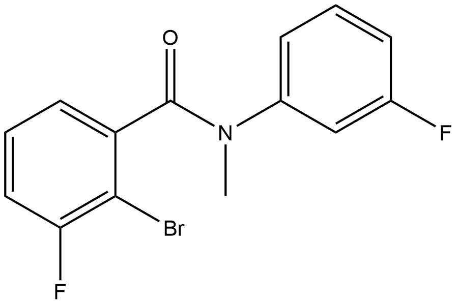 2-Bromo-3-fluoro-N-(3-fluorophenyl)-N-methylbenzamide Structure