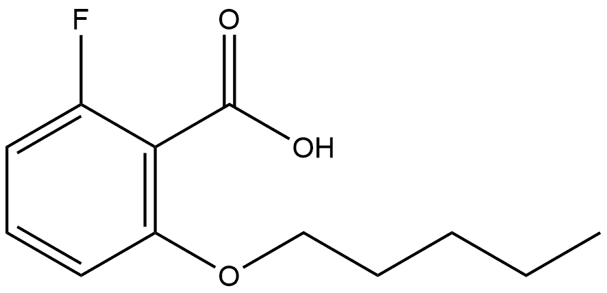 2-Fluoro-6-(pentyloxy)benzoic acid Structure