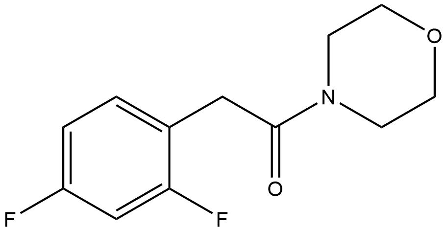 2-(2,4-Difluorophenyl)-1-(4-morpholinyl)ethanone Structure