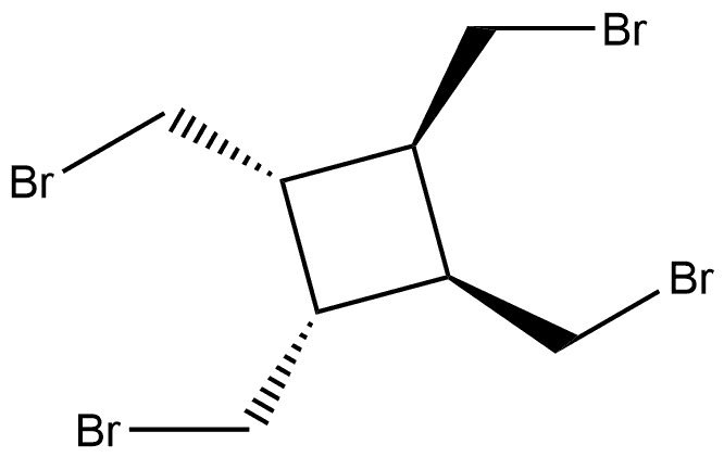 (1α,2α,3β,4β)-1,2,3,4-Tetrakis(bromomethyl)cyclobutane Structure