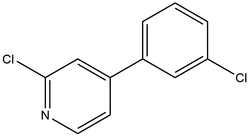 2-Chloro-4-(3-chlorophenyl)pyridine Structure