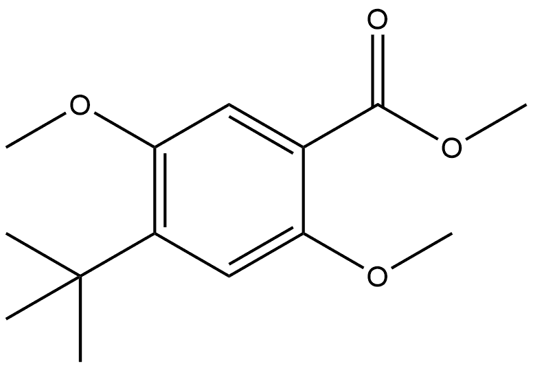 Methyl 4-(1,1-dimethylethyl)-2,5-dimethoxybenzoate Structure