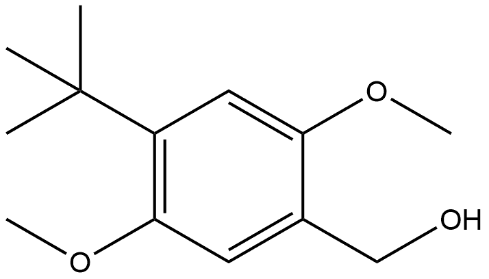 4-(1,1-Dimethylethyl)-2,5-dimethoxybenzenemethanol Structure