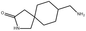 2-Azaspiro[4.5]decan-3-one, 8-(aminomethyl)- Structure