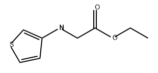 Glycine, N-3-thienyl-, ethyl ester Structure