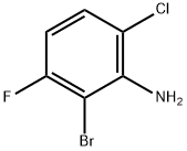 Benzenamine, 2-bromo-6-chloro-3-fluoro- 구조식 이미지