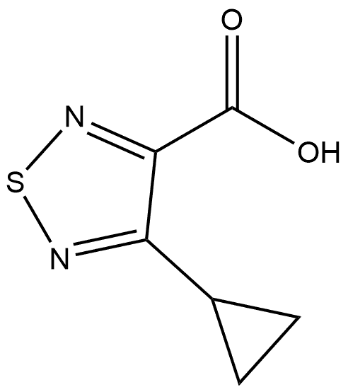 4-Cyclopropyl-1,2,5-thiadiazole-3-carboxylic Acid Structure