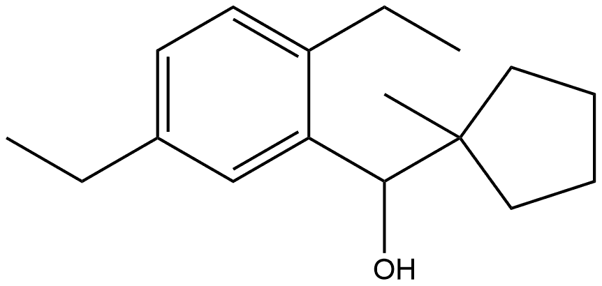 2,5-Diethyl-α-(1-methylcyclopentyl)benzenemethanol Structure