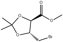 1,3-Dioxolane-4-carboxylic acid, 5-(bromomethyl)-2,2-dimethyl-, methyl ester, (4R,5R)- Structure