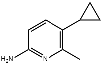 2-Pyridinamine, 5-cyclopropyl-6-methyl- 구조식 이미지