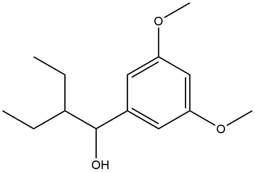 α-(1-Ethylpropyl)-3,5-dimethoxybenzenemethanol Structure