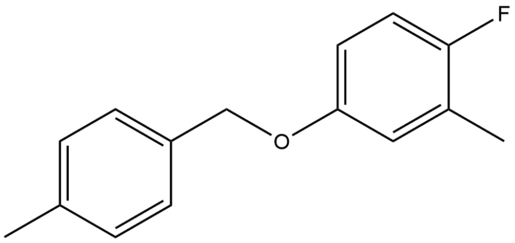 1-Fluoro-2-methyl-4-[(4-methylphenyl)methoxy]benzene Structure