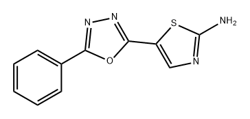 2-Thiazolamine, 5-(5-phenyl-1,3,4-oxadiazol-2-yl)- Structure