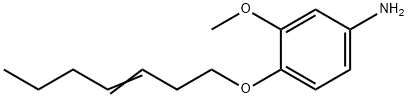 Benzenamine, 4-(3-hepten-1-yloxy)-3-methoxy- 구조식 이미지
