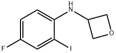 N-(4-fluoro-2-iodophenyl)oxetan-3-amine Structure