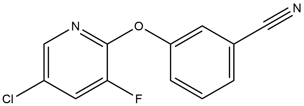 3-[(5-Chloro-3-fluoro-2-pyridinyl)oxy]benzonitrile Structure