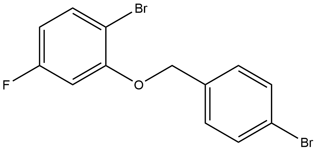 1-Bromo-2-[(4-bromophenyl)methoxy]-4-fluorobenzene Structure