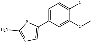 5-(4-Chloro-3-methoxyphenyl)thiazol-2-amine Structure