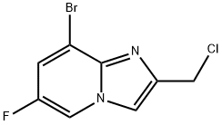 8-bromo-2-(chloromethyl)-6-fluoroimidazo[1,2-a]pyridine Structure