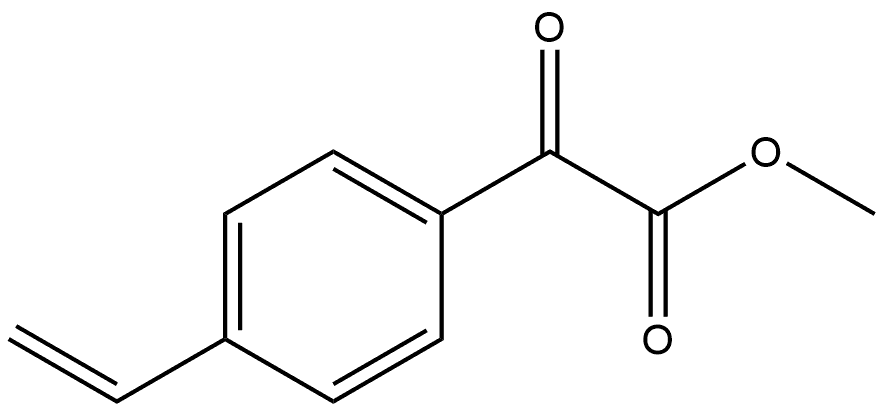 Methyl 4-ethenyl-α-oxobenzeneacetate Structure