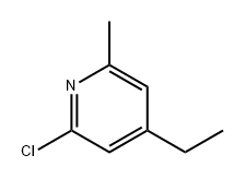 Pyridine, 2-chloro-4-ethyl-6-methyl- 구조식 이미지